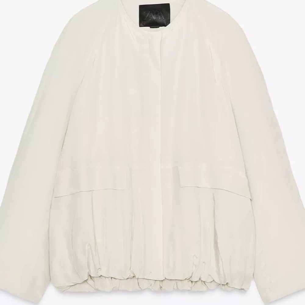 ZARA Collection Pocket Cream Jacket - Picture 5 of 12